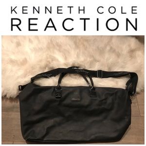 Kenneth Cole Zipper Leather Duffle Bag
